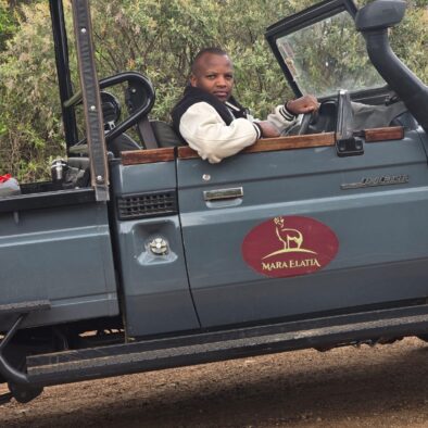 Keshi Tours Director John enjoying a moment at Mara Elatia Camp in Kenya’s Masai Mara